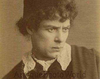 English actor Rodney as Romeo antique albumen Shakespeare theater photo
