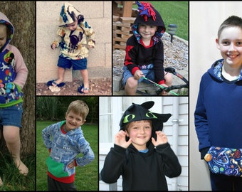 Street Smart Sweatshirt Collection pattern & tutorial - NB-12 yrs - Girl or Boy - By LittleKiwisCloset