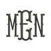 SALE!! Fishtail Monogram Font Machine Embroidery Monogram Alphabet Designs 7 Size Bx Embroidery Fonts - INSTANT DOWNLOAD