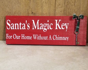 Santa's Magic Key Sign