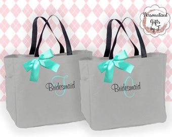 5 bridesmaid tote bag personalized tote bridesmaids gift