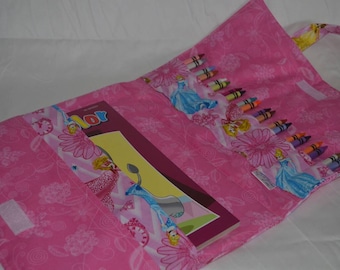 Coloring book travel bag