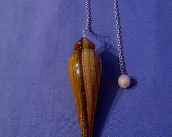 Handmade Wooden Dowsing Pendulum *Traditional* Use for: Healing, Allergy Testing, Chakra Balancing, Map Dowsing, Finding Missing Objects.