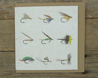 Fishing Flies- Fly Fishing Card