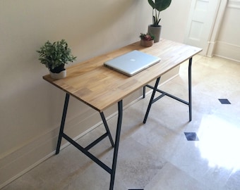 Long Narrow Desk/ Table on Ikea Legs. CHOOSE ANY SIZE. Free Shipping!