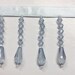 Light Blue Decor Beaded Fringe Trim | Stunning Home Decor Trimming for Drapery, Decorating, Pillows and Apparel. Over 12 Colors available.