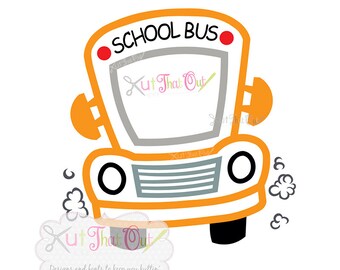 EXCLUSIVE School Bus SVG and DXF Cut File
