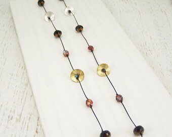 Chic Wrap Necklace - Midnight & Cherry