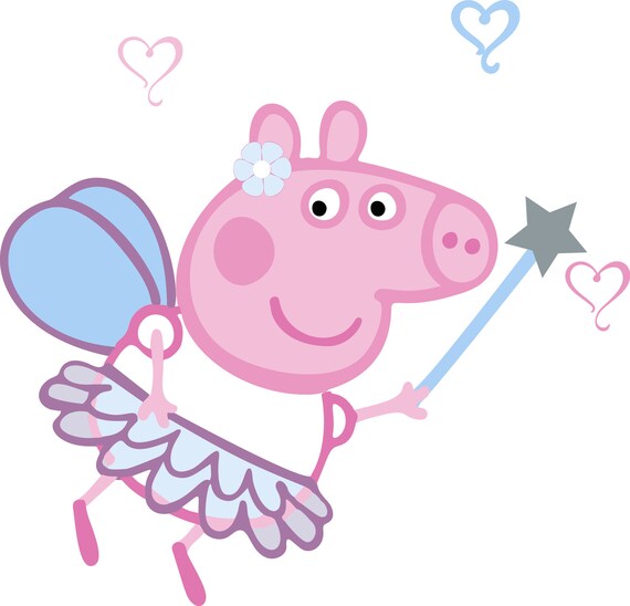 Download Flower Princess Peppa Pig for cutting and printing Layered ...