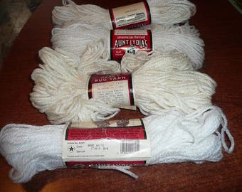 Aunt Lydia's Heavy Rug Yarn Skeins- White