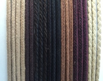 Waxed Round Shoelaces, Shoelaces for Dance Shoes, Sholeaces for Oxford Shoes,