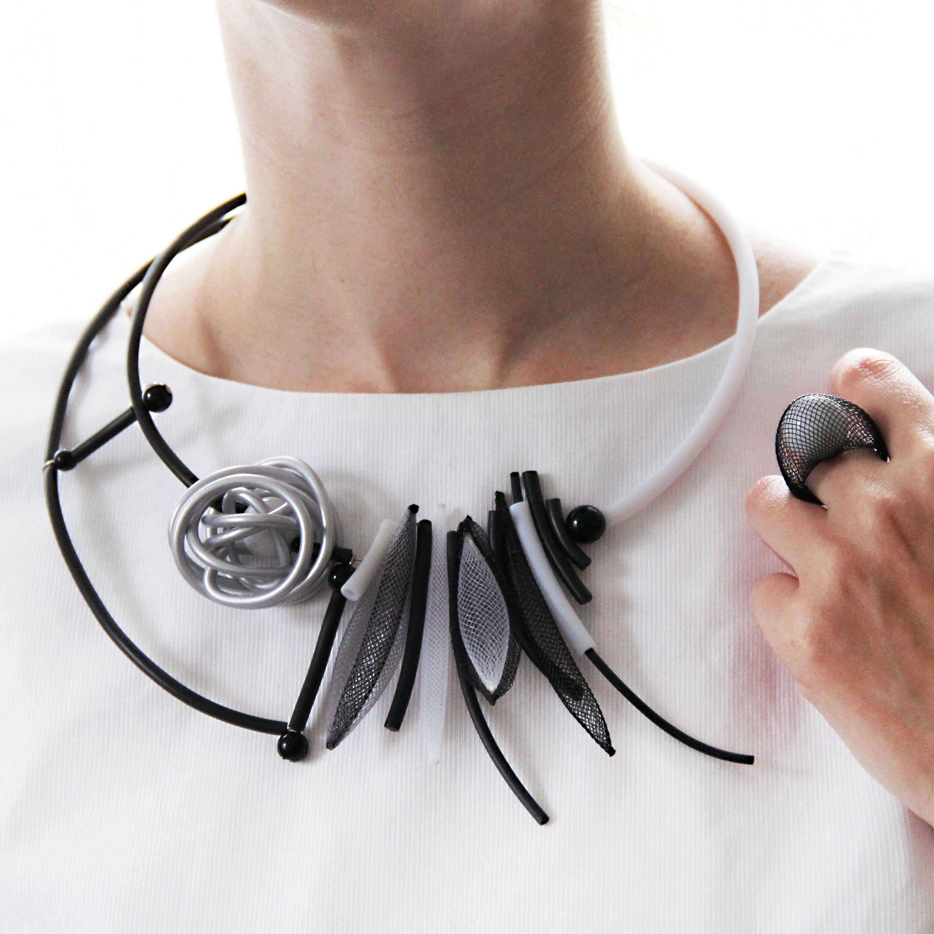 Rubber Necklace Popular Jewelry Unique Design Unusual