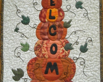 Autumn Welcome Wall Quilt Pattern, PDF version