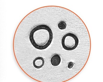 10% Off Clearance 6mm Circle and Dot Texture Metal Stamp, Circle Stamp by ImpressArt Metal Stamp, Impress Art Jewelry Making, Metal Stamping