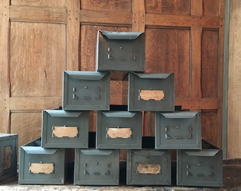 Vintage Metal Drawers, Industrial Storage And Organization, Parts Cabinet Drawers
