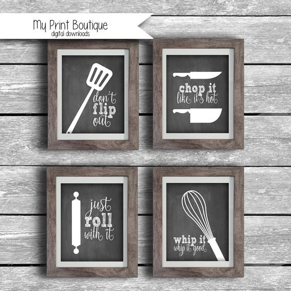 dpi printing 8x10 for many how High Utensil Resolution Printables Chalkboard Pun Kitchen