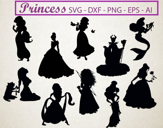 Download 70 % OFF Disney princess svg silhouette clipart pack ...