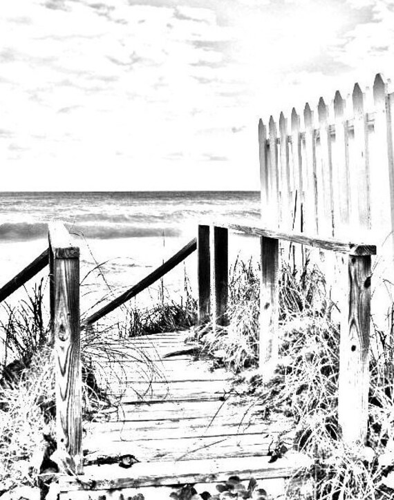 Coloring Page Beach Boardwalk Digital Download Adult