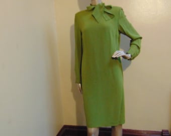 Green Bow Tie Dress