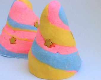 Unicorn Kisses Solid Bubble Bath Bar Bubblegum Jackfruit Kiwi Bubble Bath Unicorn Horn SLS Free Bubble Bath Truffle Birthday Gift Bubble