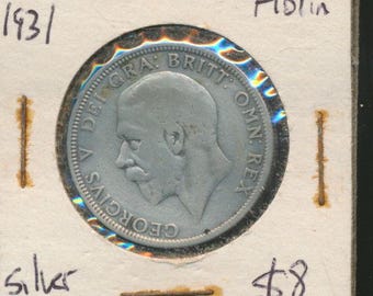 1931 England Silver Florin