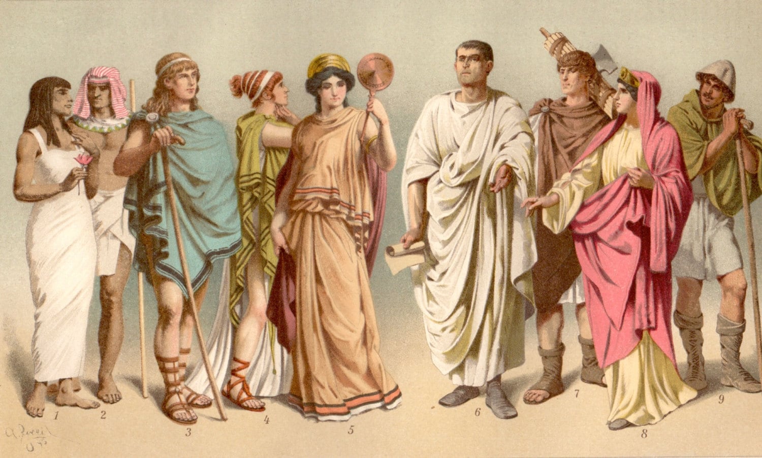 Одежда античности древний Рим и древняя Греция
