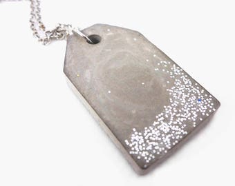 Concrete Glitter Necklace