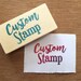 Custom stamp, custom rubber stamp, personalized stamp, custom stationery, custom logo stamp, customized polymer stamp, company stamp