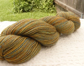 Handspun Sock Yarn 'Prairie' 290 yards Merino/BFL wool