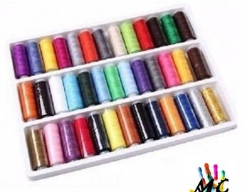 Set of 39 sewing thread