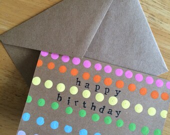 Birthday Cards // Set of 4 // Greeting Cards // Happy Birthday