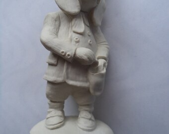 Vintage Signed Robert Harrop 1986 Harry Foxhound Unpainted Dog Figure