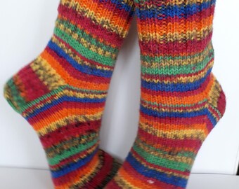 Wool socks Hand knit unisex socks Womens winter socks Knitted socks Women socks