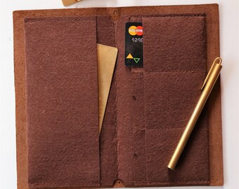 Felt Card Holder For Midori Travelers Notebook/Card organizer/Card holder/Journal Accessories