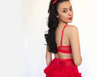 Red Hot Garter Belt Tutu