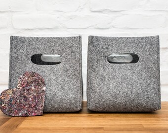 Felt box, felt storage box, storage basket, storage bin, felt storage bag, felt bin, kitchen storage, household storage, fabric storage, bin