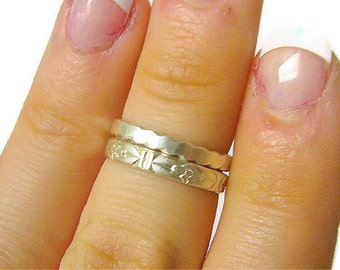 Sterling silver knuckle ring set / Above knuckle ring sterling silver first knuckle ring / Upper knuckle ring above the knuckle / Midi ring