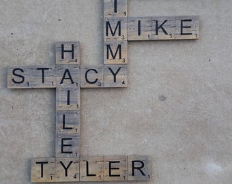 Scrabble Letters for wall - Various sizes and colors