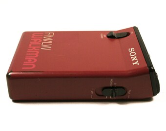 Vintage 1990s SONY walkman radio receiver, FM / LW (or Go), Model Srf-33L, Short waves and Long waves, Collectable or gift idea for him