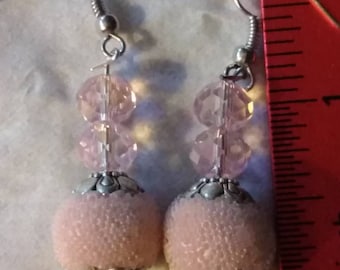 Dark and Light pink Earrings