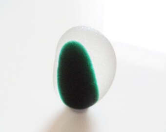 Collectors Seaglass - Flawless Deep Teal Multi - Apr1802 - from Seaham beach, UK