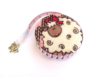 Tape Measure Soft Flannel Sheep Retractable Measuring Tape