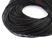 5 M for necklace or bracelet 2 mm black leather cord
