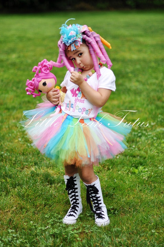 Lulu Lala Tutu Rainbow Tutu Pink Aqua Turquoise Lime