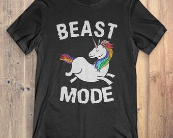 Funny Unicorn T-Shirt Gift: Beast Mode