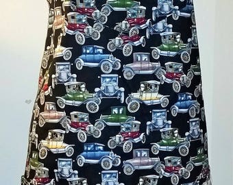 Vintage Trucks bib apron