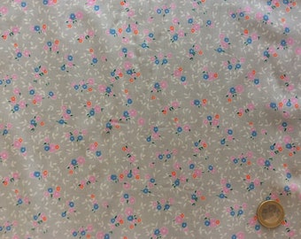 Cotton lawn fabric, floral print