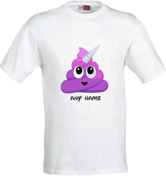 Poop Emoji Unicorn T-Shirt for Kids