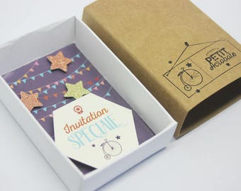 Box invitation - little Acrobat