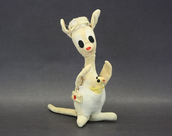 Vintage Dakin Dream Pets Plush Kangaroo with Roo (E5476)